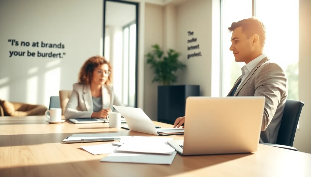 Engaging session with a business coach los Angeles in a modern office highlighting productivity.