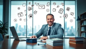 신용카드 현금화와 관련된 전문가가 사무실에서 조언 중인 모습