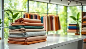 Bekijk de verschillende texturen en kleuren van skai leer in een professionele showroom.