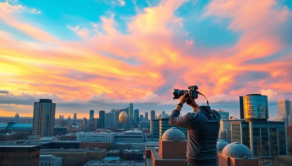 Capturing the beauty of Edmonton skyline by a professional photography company edmonton.