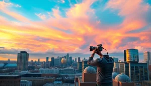 Capturing the beauty of Edmonton skyline by a professional photography company edmonton.