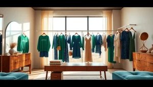 Explore the luxurious RageOff wardrobe featuring stylish sweatshirts, elegant dresses, and chic accessories.