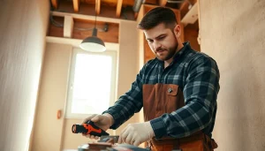 Illustration of an electrician apprenticeship hawaii project highlighting a wiring setup.