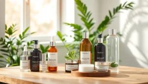 Naudojant Naturali kosmetika, grožio produktai demonstruojami natūralioje aplinkoje.