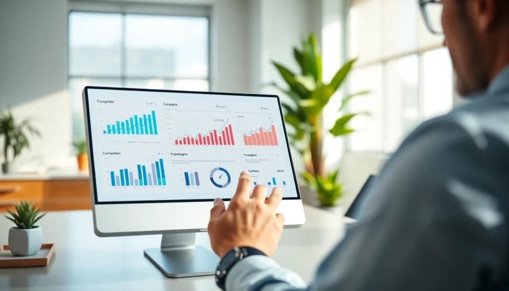 Analyze Find competitor customer list using data insights in a modern office