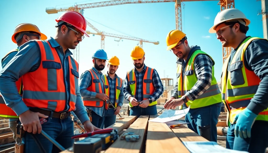 Learn about construction apprenticeships in the Carolinas with workers on a vibrant site.