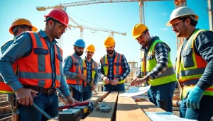 Learn about construction apprenticeships in the Carolinas with workers on a vibrant site.