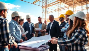 Texas association of builders conference showcasing professionals collaborating on construction projects.