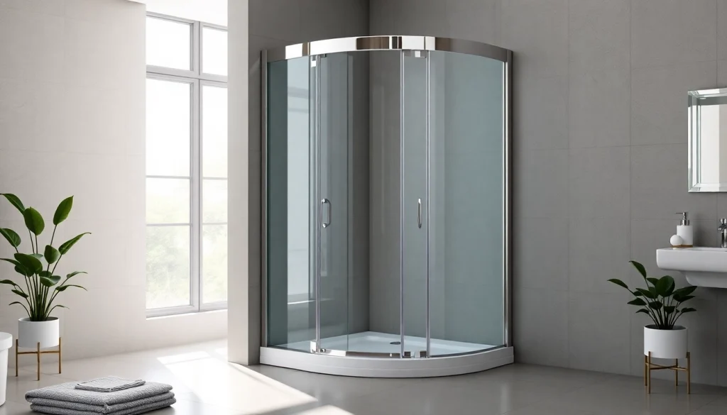 Genießen Sie die hochwertige sonni Duschkabine 80x80 in einem modernen Bad, das Eleganz und Stil ausstrahlt.