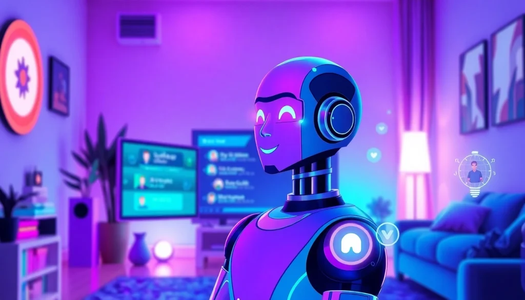 Explore the best nsfw ai chatbots with an engaging digital illustration of a futuristic chatbot interface.