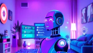 Explore the best nsfw ai chatbots with an engaging digital illustration of a futuristic chatbot interface.