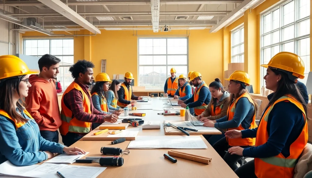 Enhancing construction education Colorado with diverse students engaging in practical learning.