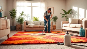 Experience the best carpet cleaning near me with a professional in action.