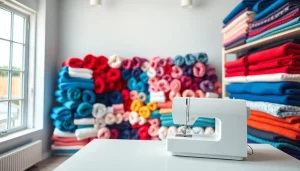 Fleece stof kopen in een kleurrijke stoffenwinkel met diverse fleecetypes.