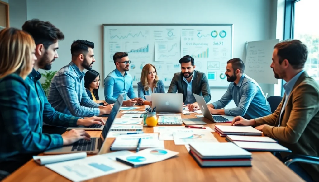 Explore competitive intelligence faqs through a dynamic team meeting setup with data analysis.