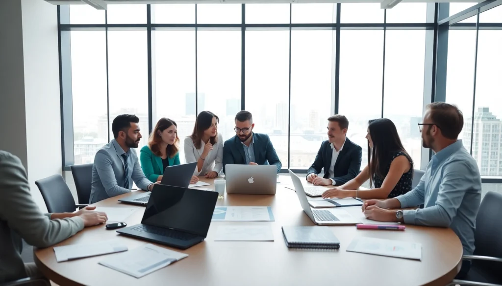 Team collaborating on Acquisition Planning strategies in a modern office environment.