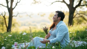 Capture beautiful moments with light & airy photography showcasing a couple amidst nature.